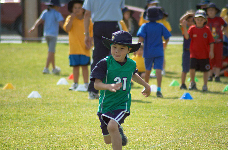 Michael at his school sports day