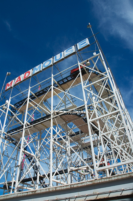 The Mad Mouse roller-coaster ride at the Royal Adelaide Show