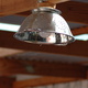 A Colander used as a light shade