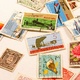 A collection of Australian stamps and coins from the early '70s
