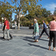 People at the corner of Gawler Place and North Terrace